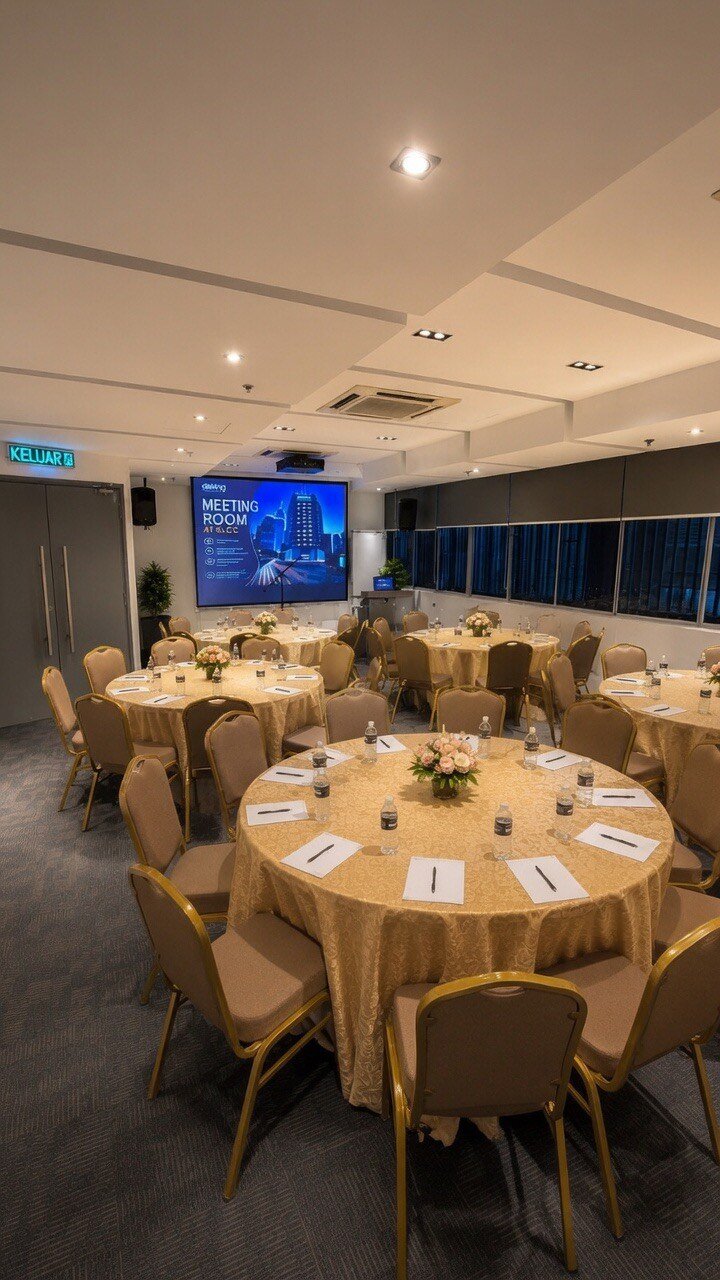 deKing Hotel KLCC meeting room in banquet round-table layout